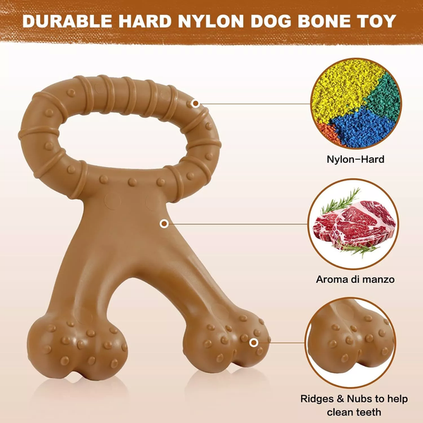 Игрушка для жевания для собак Derby Double Bone Tug Toy PT0549-2 фото