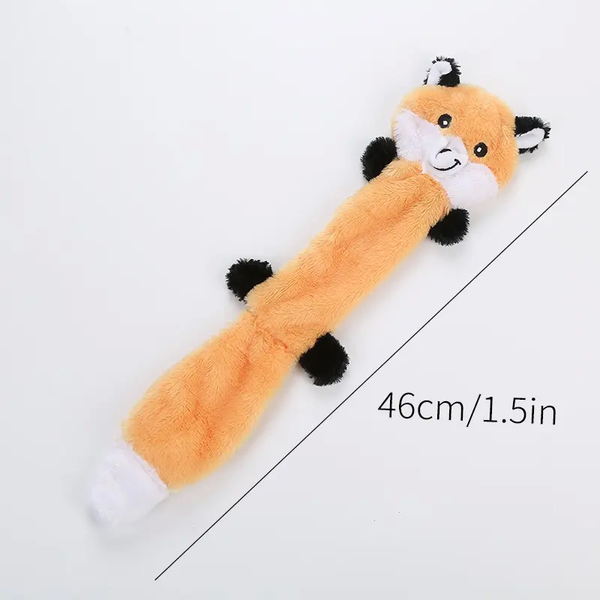 М'яка плюшева іграшка для прорізування зубів без набивання Derby Squeaky Dog Toy 57077220 фото