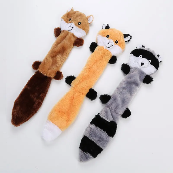 М'яка плюшева іграшка для прорізування зубів без набивання Derby Squeaky Dog Toy 57077220 фото