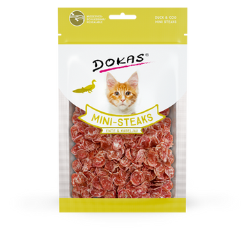 Лакомства для собак Dokas Мини-стейки из утки и трески, 40 г 6792103 фото