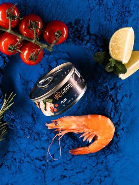 Влажный корм Savory для взрослых требовательных кошек, с рыбой, 100 г Savory_30631 фото