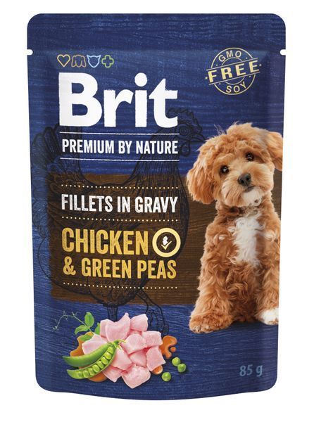 Корм вологий Brit Premium Fillets in Gravy Multipack для собак малих порід філе в соусі Мультипак 12 шт х 85 г BP_101245 фото