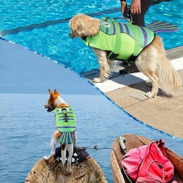 Спасательный жилет для собак Derby Fish Design Green PA0122-1-21 фото