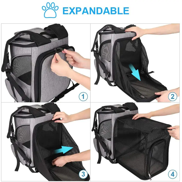Расширяемый рюкзак для домашних животных Voyager Pet VB16007T VB16007T-black фото