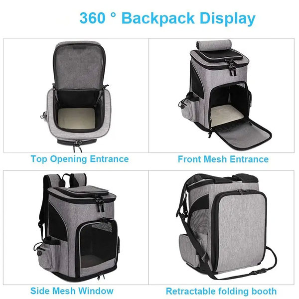 Расширяемый рюкзак для домашних животных Voyager Pet VB16007T VB16007T-black фото