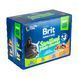 Влажный корм Brit Premium Cat Набор паучей семейная тарелка для стерилизованных кошек, ассорти 4 вкуса, 100 г х 12 шт BP_111834 фото 4