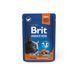 Вологий корм Brit Premium Cat pouch для стерилізованих котів, лосось, 100 г BP_111833 фото 1