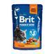Вологий корм Brit Premium Cat pouch для стерилізованих котів, лосось, 100 г BP_111833 фото 4