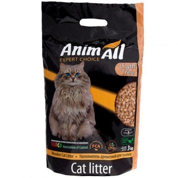 Деревний наповнювач AnimAll Expert Choice Wooden Cat Litter 3 кг 39867 фото
