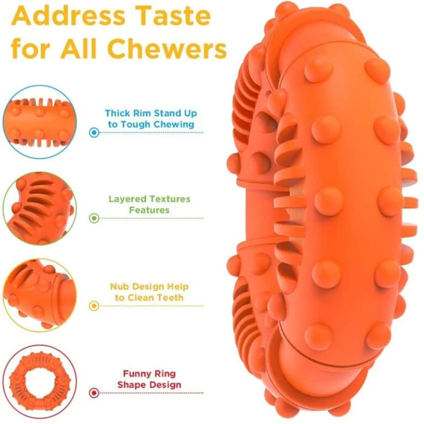 Игрушка-кольцо для собак Derby Rubber Dog Chew Toy Ring AD288009879 фото