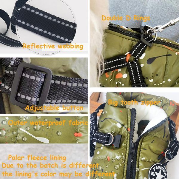 Зимова куртка для собак Derby Fashion Sports D76 Army Green D76-S-green фото