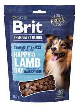 Ласощі для cобак Brit Premium Semi-moist Snacks Lamb with Sea Buckthorn напіввологі з ягням і обліпихою 180 г BP_112282 фото