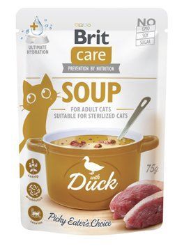 Корм влажный "Суп для кошек Brit Care Soup with Duck с уткой", 75 г BP_101056 фото