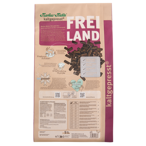 Сухий корм для собак Markus-M&uuml;hle Freiland Wild з дичиною (лань) FW150 фото