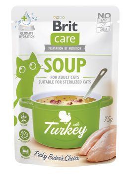 Корм влажный "Суп для кошек Brit Care Soup with Turkey с индейкой", 75 г BP_101057 фото
