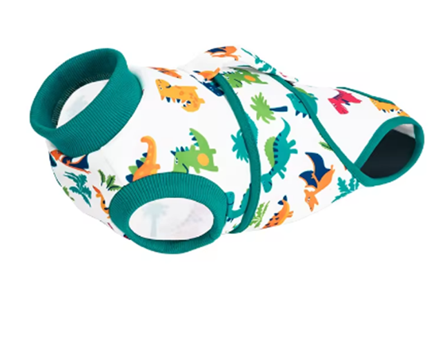 Костюм для восстановления после операции для собак VPETER Dinosaur S69-XS-turquoise фото
