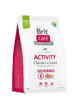 Сухой корм Brit Care Dog Sustainable Activity для собак с повышенной активностью, с курицей и насекомыми, 3 кг BC_172191 фото