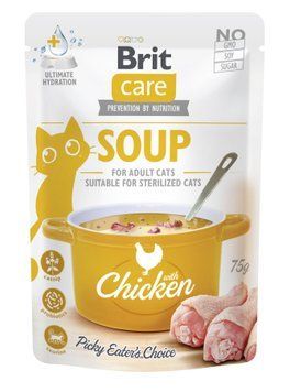 Корм влажный "Суп для кошек Brit Care Soup with Chicken с курицей", 75 г BC_101152 фото