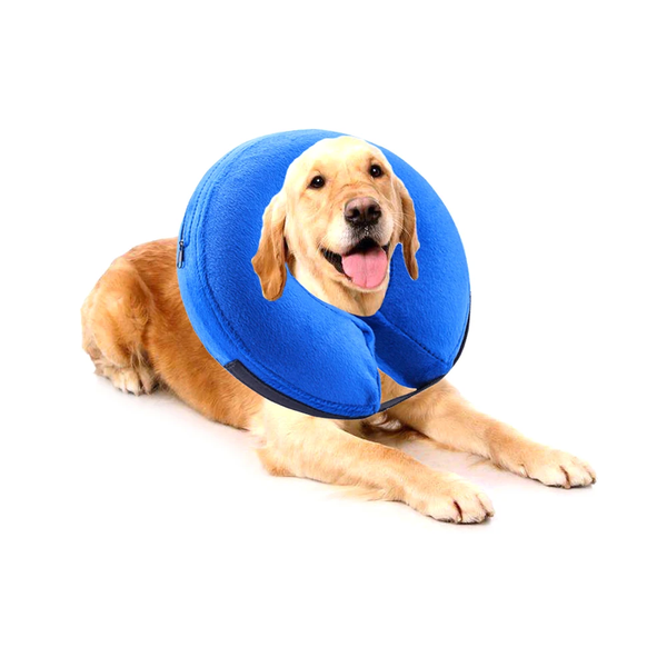 Защитный надувной ошейник для собак Derby Protective Inflatable Dog Cone Collar Blue HK-CC-104-1blue фото
