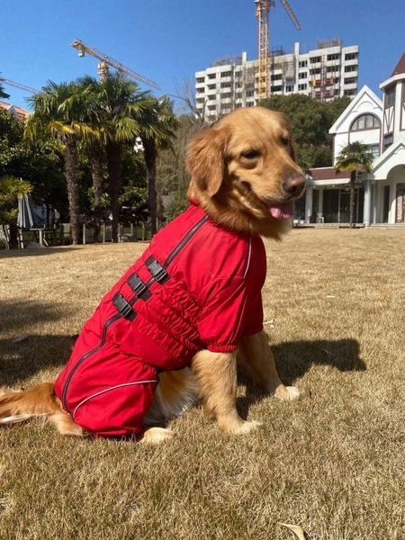 Комбінезон-дощовик для собак Derby Dog Suit Red DS4201000090-13 фото