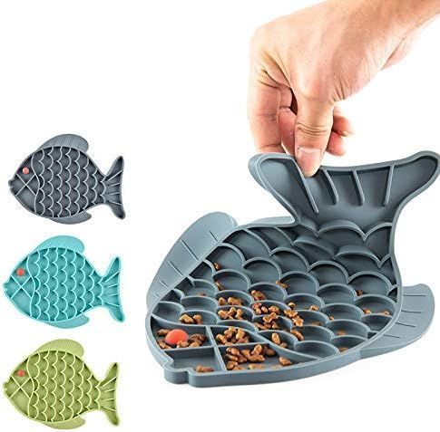 Силиконовый коврик для лизания для собак Derby Fish Shaped Dog Lick Mat PF0051-3 grey фото