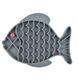 Силиконовый коврик для лизания для собак Derby Fish Shaped Dog Lick Mat PF0051-3 grey фото 1