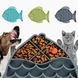 Силиконовый коврик для лизания для собак Derby Fish Shaped Dog Lick Mat PF0051-3 grey фото 4
