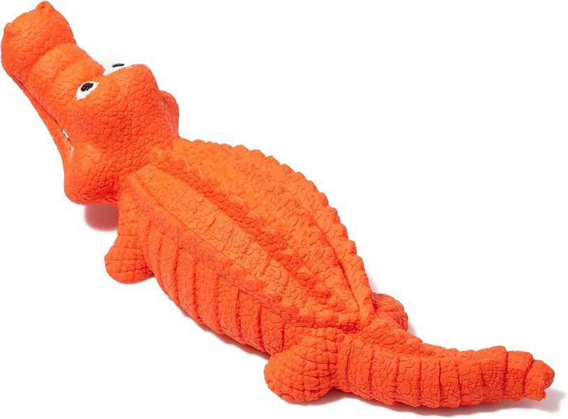 Іграшка для жування Derby Alligator з пищалкою DD1008-orange фото