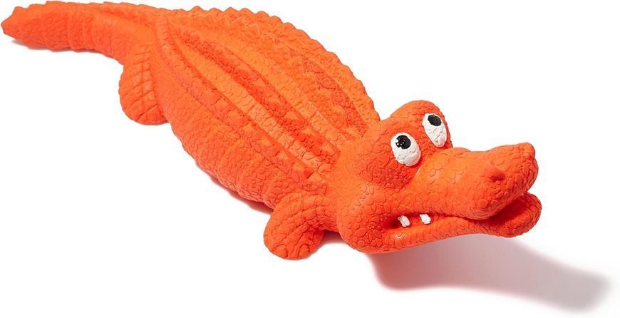 Іграшка для жування Derby Alligator з пищалкою DD1008-orange фото