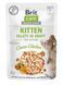 Корм вологий для кошенят Brit Care Cat Fillets in Gravy Choice Chicken філе в соусі з куркою, пауч, 85 г BC_101047 фото 1