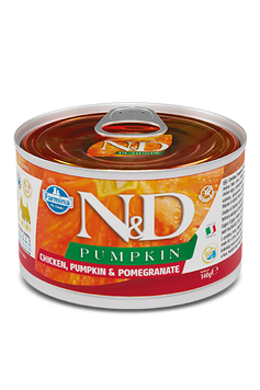 Вологий корм для собак Farmina N&D Grain Free PUMPKIN CHICKEN ADULT MINI беззерновий з гарбузом, куркою, гранатом 140 г 160586 фото