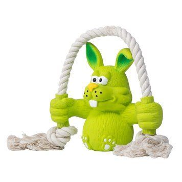 Игрушка для собак Quapas! Dog Toy Fun Rabbit with rope Q17683 фото