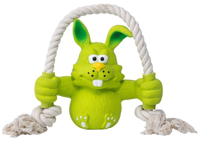 Іграшка для собак Quapas! Dog Toy Fun Rabbit with rope Q17683 фото