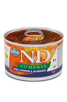 Вологий корм для собак Farmina N&D Grain Free PUMPKIN LAMB ADULT MINI беззерновий з гарбузом, ягням, чорницею 140 г 160588 фото