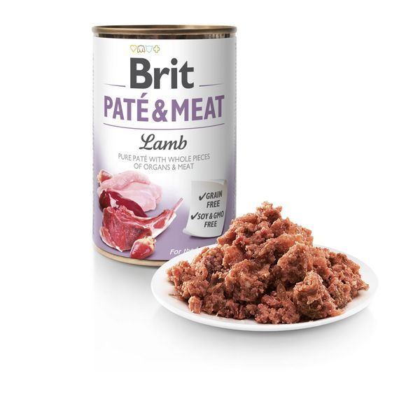 Влажный корм Brit Care Pate & Meat для собак, с ягненком, 400 г 100861/100077/0441 фото