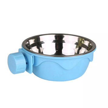 Миска з кріпленням до клітки/вольєру Derby Fixable Pet Bowl PF0025-M-blue фото