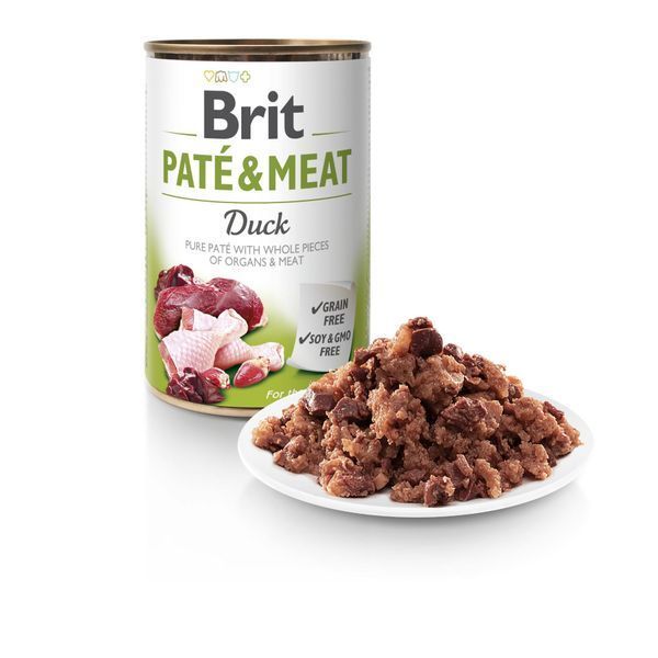 Влажный корм Brit Care Pate & Meat для собак, с уткой, 400 г 100860/100075/0304 фото