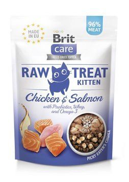 Лакомства для котят Brit Raw Treat Kitten Freeze-dried с курицей и лососем, 40 г BC_112187 фото