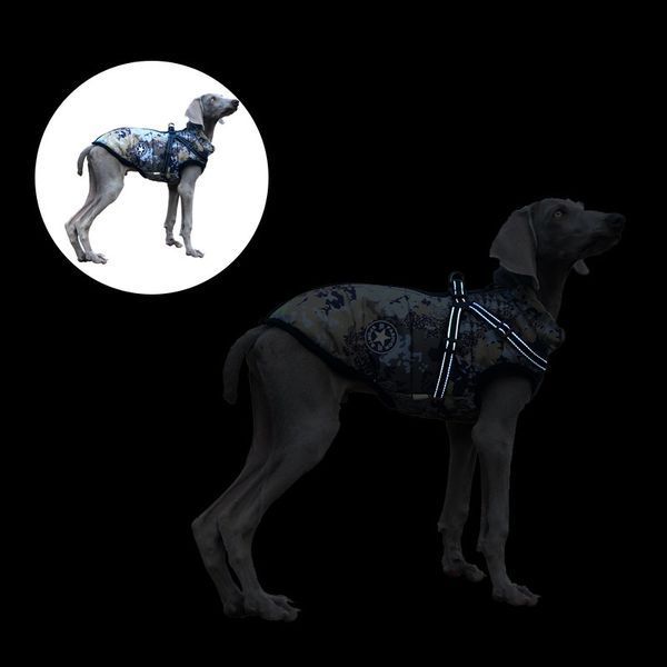 Світловідбивна зимова куртка для собак V.PET.B.R D58 camo D58-S фото